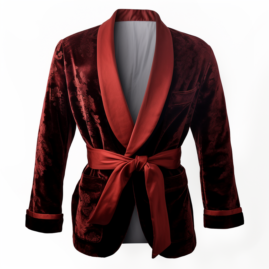 Men's Vintage Velvet Smoking Jacket