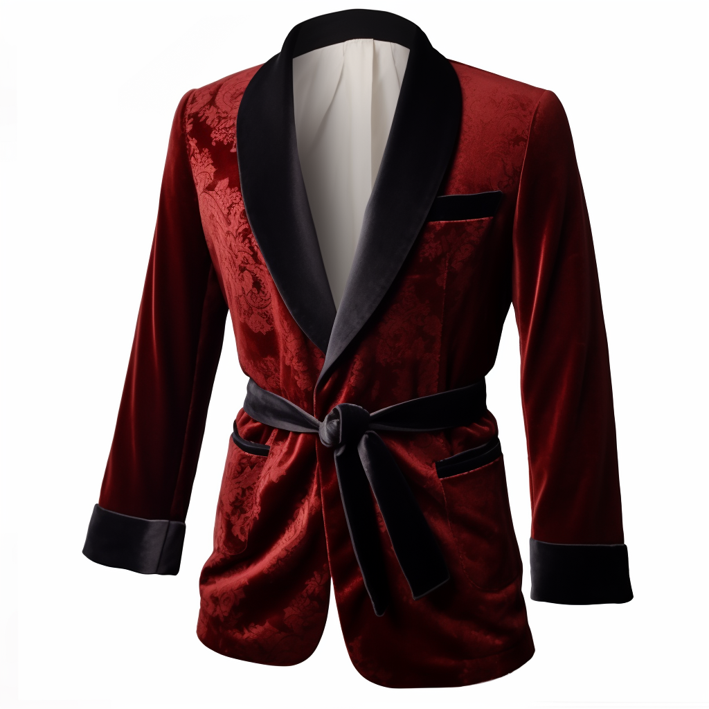 Men's Vintage Velvet Smoking Jacket