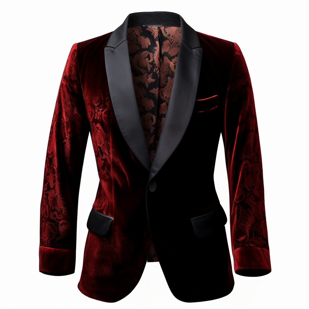 Vintage Velvet Smoking Jacket Men