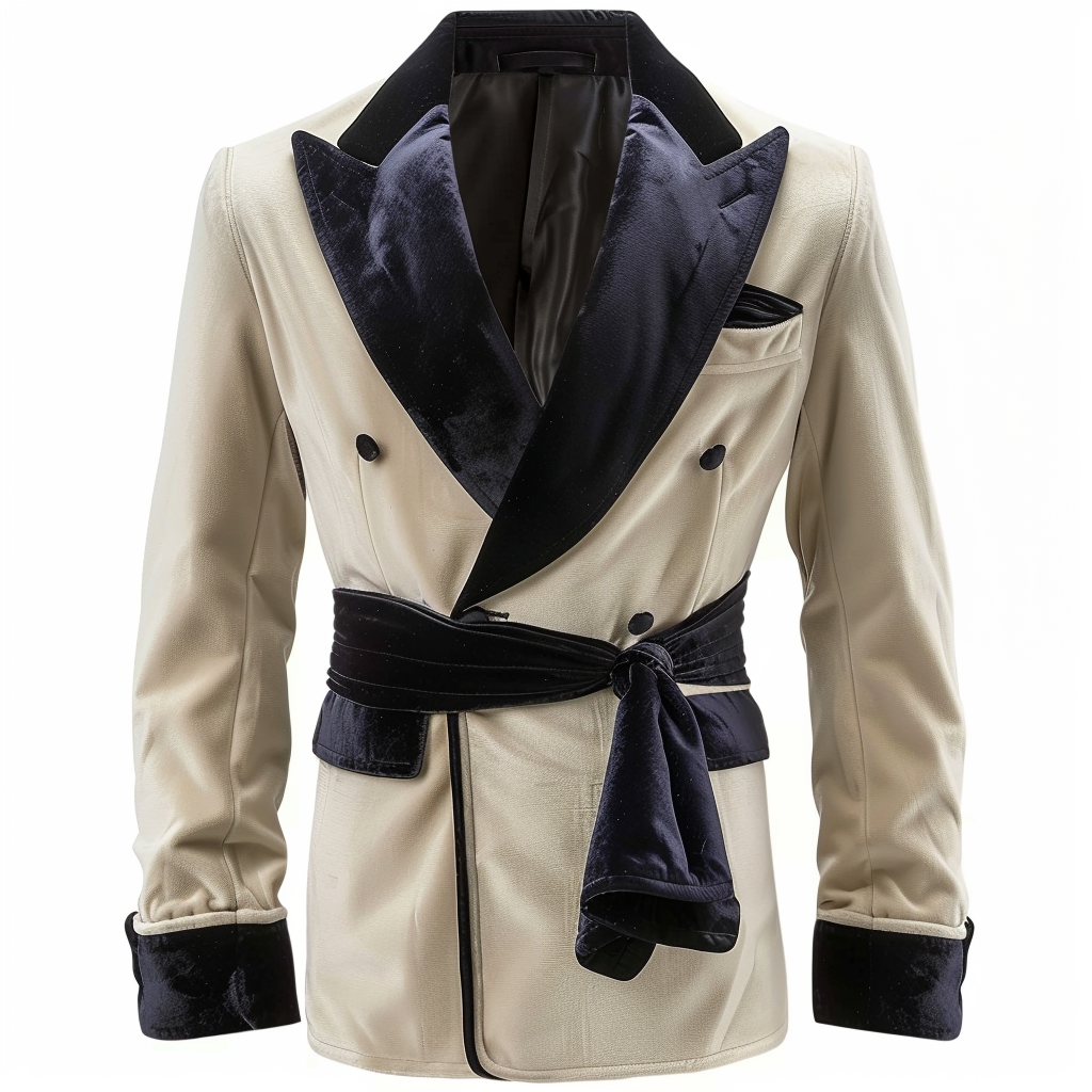 smoking jacket white