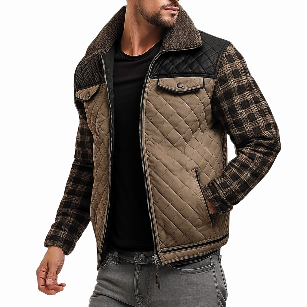 Men's Vintage Quilted Jackets for Men