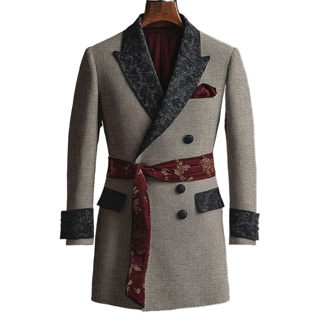 Smoking Jacket Linen Robe