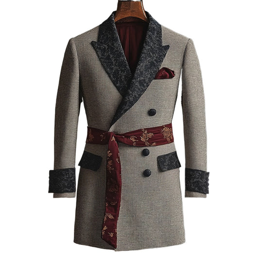 Smoking Jacket Linen Robe