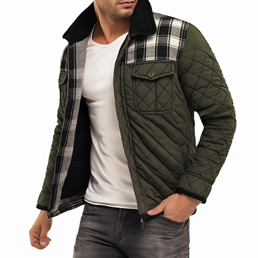 Men's Vintage Quilted Jackets for Men