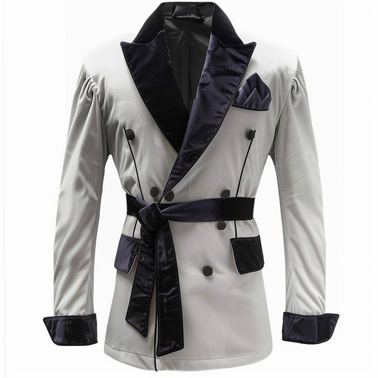 smoking jacket white