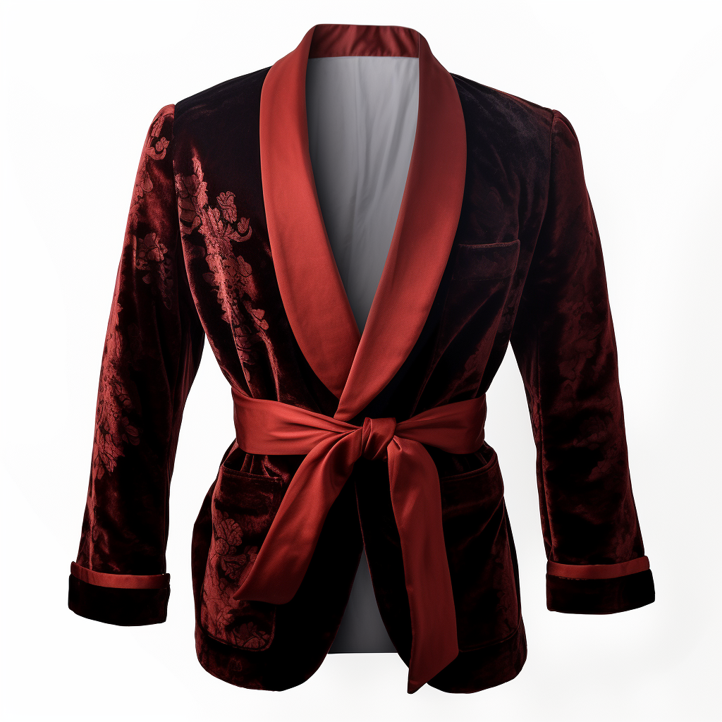 Men's Vintage Velvet Smoking Jacket