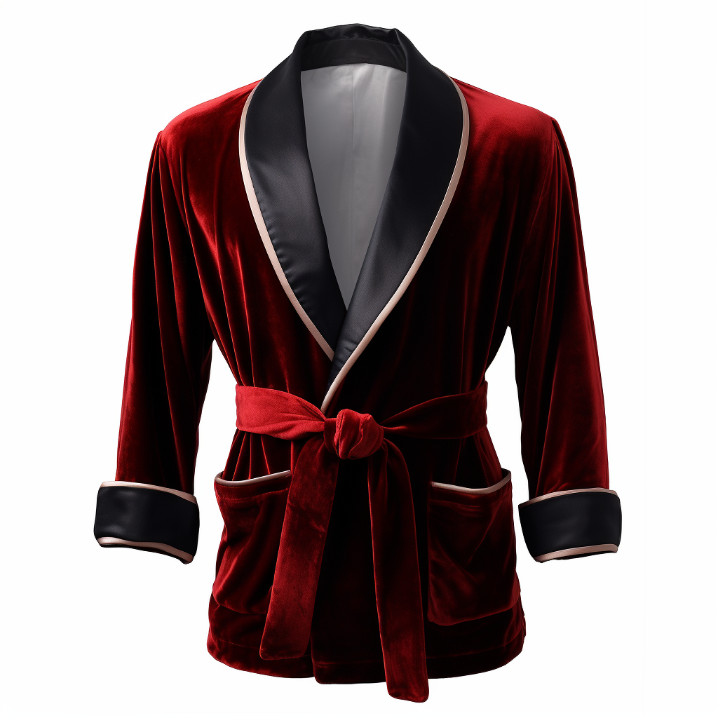 Vintage Velvet Smoking Jacket Men