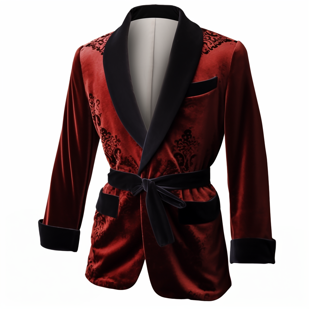 Men's Vintage Velvet Smoking Jacket