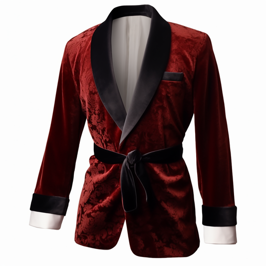 Men's Vintage Velvet Smoking Jacket