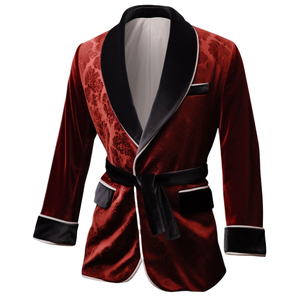 Men's Vintage Velvet Smoking Jacket