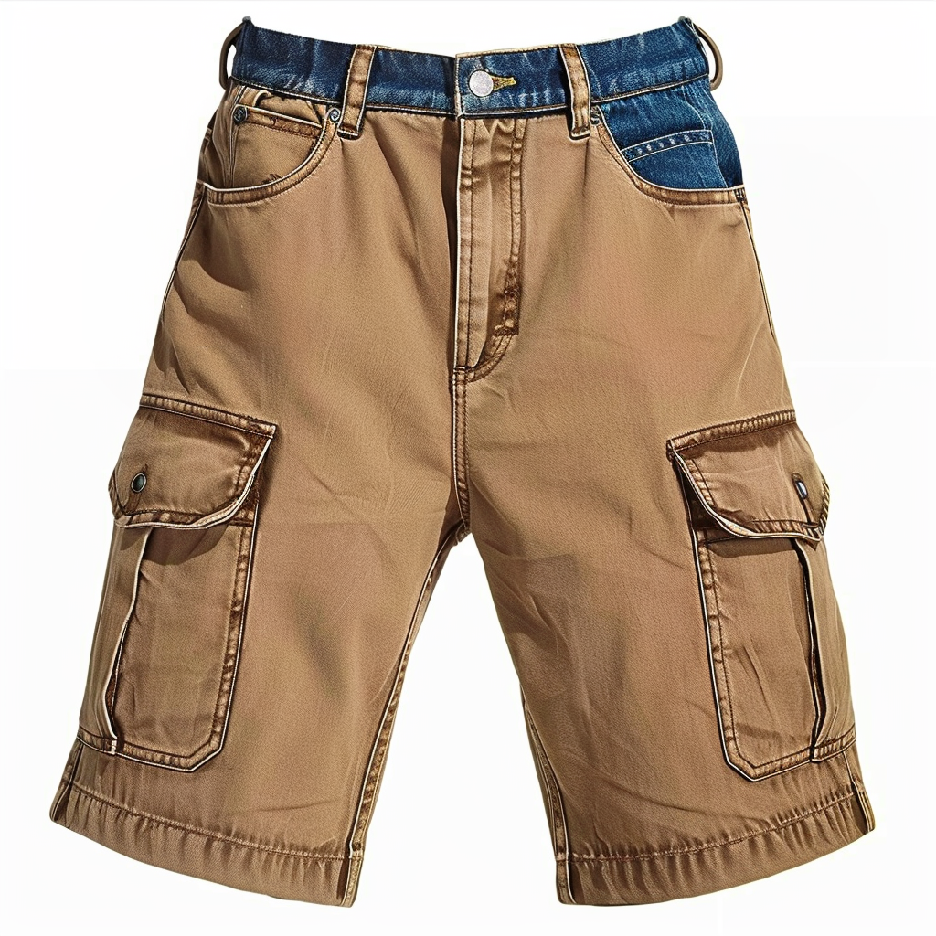 Brown Vintage Jorts Mens Baggy