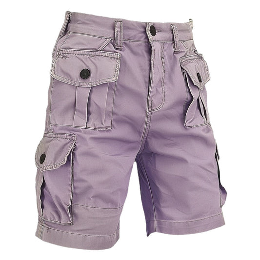 Women Low Rise Cargo Shorts Purple 2024